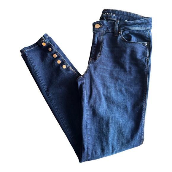 White House Black Market The Skimmer Button Ankle Jeans - Picture 1 of 7